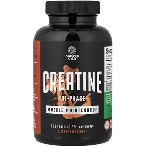 Nature's Craft, Creatine, Tri-Phase, 120 Tablets Nature's Craft, Creatine, Tri-Phase, 120 Tablets