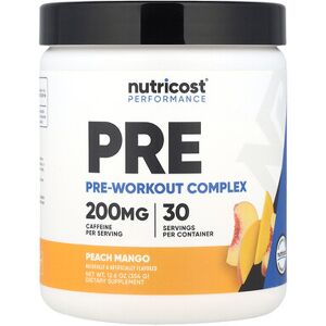 Nutricost, Performance, Pre-Workout Complex, Peach Mango, 12.6 oz (354 g) Nutricost, Performance, Pre-Workout Complex, Peach Mango, 12.6 oz (354 g)