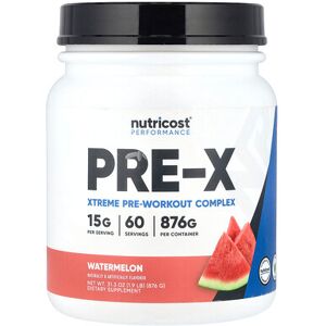 Nutricost, Performance, PRE-X, Xtreme Pre-Workout Complex, Watermelon, 1.9 lb (876 g) Nutricost, Performance, PRE-X, Xtreme Pre-Workout Complex, Watermelon, 1.9 lb (876 g)