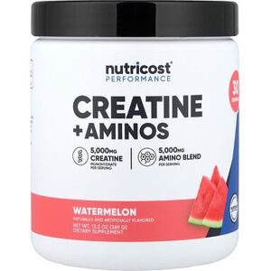 Nutricost, Performance, Creatine + Aminos, Watermelon, 13.2 oz (369 g) Nutricost, Performance, Creatine + Aminos, Watermelon, 13.2 oz (369 g)