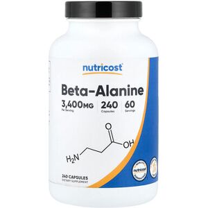 Nutricost, Beta-Alanine, 240 Capsules (850 mg per Capsule) Nutricost, Beta-Alanine, 240 Capsules (850 mg per Capsule)