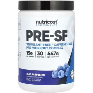 Nutricost, Performance, Pre-SF, Stimulant-Free Pre-Workout Complex, Blue Raspberry, 16 oz (447 g) Nutricost, Performance, Pre-SF, Stimulant-Free Pre-Workout Complex, Blue Raspberry, 16 oz (447 g)