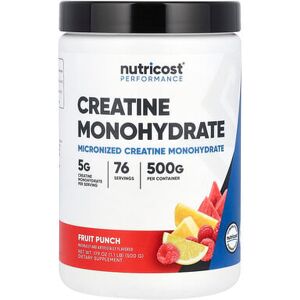 Nutricost, Performance, Creatine Monohydrate, Fruit Punch, 1.1 lbs (500 g) Nutricost, Performance, Creatine Monohydrate, Fruit Punch, 1.1 lbs (500 g)