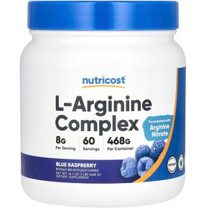 Nutricost, L-Arginine Complex, Blue Raspberry, 16.7 oz (468 g) Nutricost, L-Arginine Complex, Blue Raspberry, 16.7 oz (468 g)
