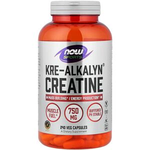 NOW Foods, Sports, Kre-Alkalyn® Creatine, 240 Veg Capsules (0.75 g per Capsule) NOW Foods, Sports, Kre-Alkalyn® Creatine, 240 Veg Capsules (0.75 g per Capsule)