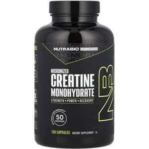 NutraBio, Performance, Micronized Creatine Monohydrate, 150 Capsules (833 mg per Capsule) NutraBio, Performance, Micronized Creatine Monohydrate, 150 Capsules (833 mg per Capsule)