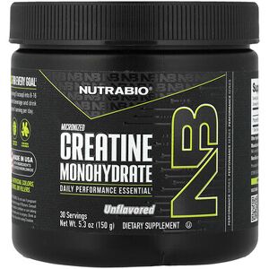 NutraBio, Micronized Creatine Monohydrate, Unflavored, 5.3 oz (150 g) NutraBio, Micronized Creatine Monohydrate, Unflavored, 5.3 oz (150 g)