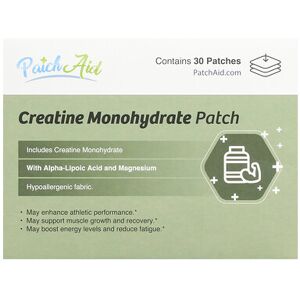 PatchAid, Creatine Monohydrate Patch, 30 Patches PatchAid, Creatine Monohydrate Patch, 30 Patches