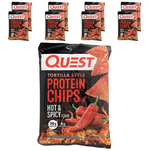 Garmin Quest Nutrition, Tortilla Style Protein Chips, Hot & Spicy, 8 Bags, 1.1 oz (32 g) Each Garmin Quest Nutrition, Tortilla Style Protein Chips, Hot & Spicy, 8 Bags, 1.1 oz (32 g) Each