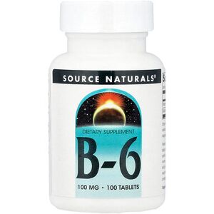Source Naturals, B-6, 100 Tablets Source Naturals, B-6, 100 Tablets