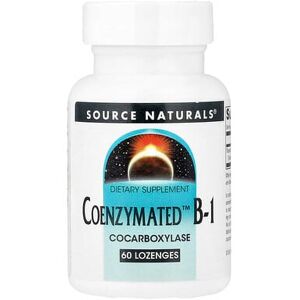 Source Naturals, Coenzymated™ B-1, 60 Lozenges (13 mg per Lozenge) Source Naturals, Coenzymated™ B-1, 60 Lozenges (13 mg per Lozenge)