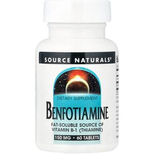 Source Naturals, Benfotiamine, 60 Tablets Source Naturals, Benfotiamine, 60 Tablets