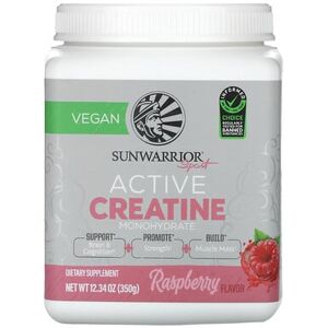 Sunwarrior, Sport, Active Creatine Monohydrate, Raspberry, 12.34 oz (350 g) Sunwarrior, Sport, Active Creatine Monohydrate, Raspberry, 12.34 oz (350 g)