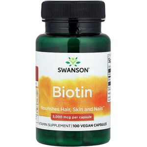 Swanson Biotin 5000 mcg - Vitamin Supplement Swanson Biotin 5000 mcg - Vitamin Supplement