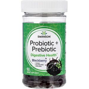 Swanson Vitamins, Probiotic + Prebiotic Gummies, Blackberry, 60 Gummies Swanson Vitamins, Probiotic + Prebiotic Gummies, Blackberry, 60 Gummies