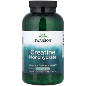 Swanson Vitamins, Creatine Monohydrate, 1 g, 180 Capsules Swanson Vitamins, Creatine Monohydrate, 1 g, 180 Capsules