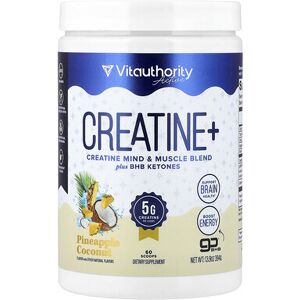 Vitauthority, Active, Creatine+, Pineapple Coconut, 13.9 oz (394 g) Vitauthority, Active, Creatine+, Pineapple Coconut, 13.9 oz (394 g)