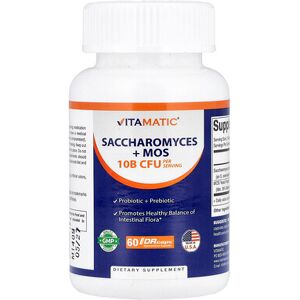 Vitamatic, Saccharomyces + MOS, 60 DRcaps® Hypromellose Capsules Vitamatic, Saccharomyces + MOS, 60 DRcaps® Hypromellose Capsules