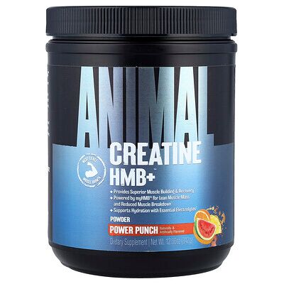 Animal, Creatine HMB+™ Powder, Power Punch, 12.06 oz (342 g) Animal, Creatine HMB+™ Powder, Power Punch, 12.06 oz (342 g)