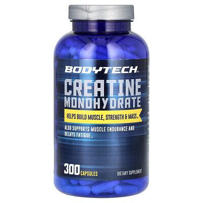 BodyTech, Creatine Monohydrate, 300 Capsules (750 mg per Capsule) BodyTech, Creatine Monohydrate, 300 Capsules (750 mg per Capsule)