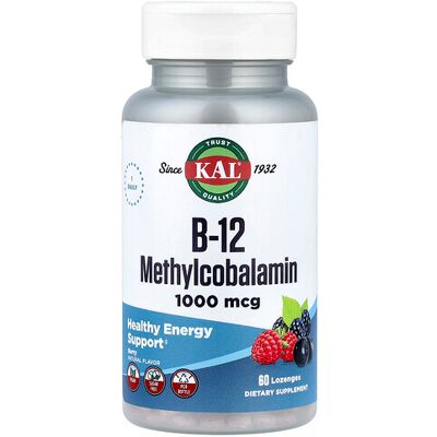 KAL B-12 Methylcobalamin Berry Flavor - Vitamin Supplement KAL B-12 Methylcobalamin Berry Flavor - Vitamin Supplement