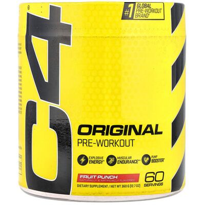 C4 / Cellucor, C4® Original, Pre-Workout, Fruit Punch, 12.7 oz (360 g) C4 / Cellucor, C4® Original, Pre-Workout, Fruit Punch, 12.7 oz (360 g)