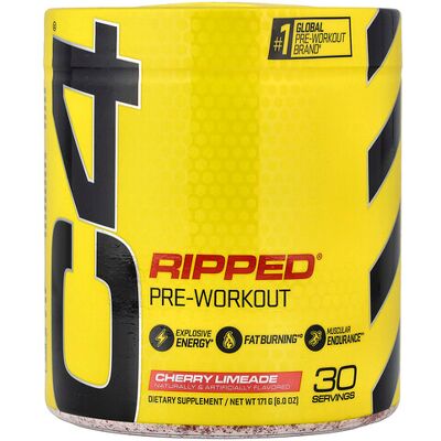 C4 / Cellucor, Ripped®, Pre-Workout, Cherry Limeade, 6 oz (171 g) C4 / Cellucor, Ripped®, Pre-Workout, Cherry Limeade, 6 oz (171 g)