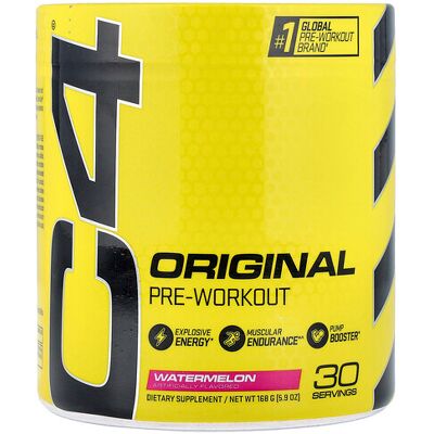 C4 / Cellucor, C4® Original, Pre-Workout, Watermelon, 5.9 oz (168 g) C4 / Cellucor, C4® Original, Pre-Workout, Watermelon, 5.9 oz (168 g)