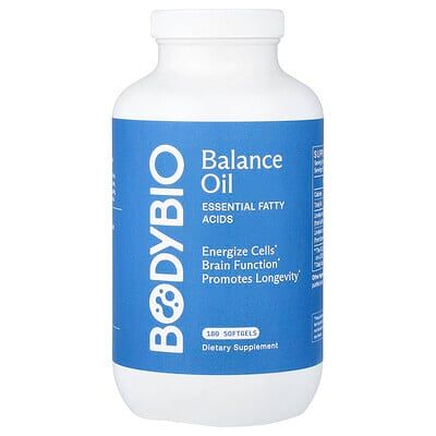 BodyBio, Balance Oil, Essential Fatty Acids, 180 Softgels BodyBio, Balance Oil, Essential Fatty Acids, 180 Softgels