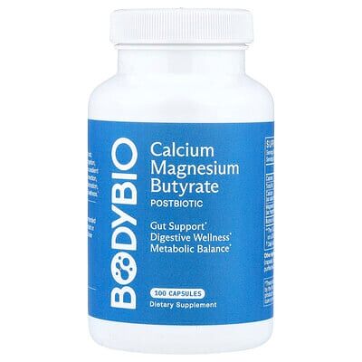 BodyBio - Calcium/Magnesium Butyrate - Non-GMO - Capsules BodyBio - Calcium/Magnesium Butyrate - Non-GMO - Capsules