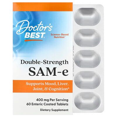 Doctor's Best SAM-e Double Strength 400 mg - Dietary Supplement Doctor's Best SAM-e Double Strength 400 mg - Dietary Supplement