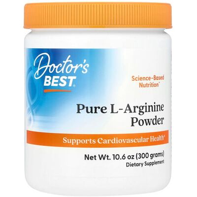 Doctor's Best L-Arginine Powder - 300g for Cardiovascular & Endurance Doctor's Best L-Arginine Powder - 300g for Cardiovascular & Endurance
