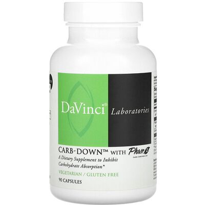 DaVinci Laboratories, Carb-Down with Phase 2 Carb Controller, 90 Capsules DaVinci Laboratories, Carb-Down with Phase 2 Carb Controller, 90 Capsules