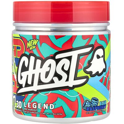 Ghost Legend Pre-Workout V4 - Blue Raspberry - 630-675g - Pre-Workout Powder Ghost Legend Pre-Workout V4 - Blue Raspberry - 630-675g - Pre-Workout Powder