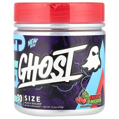Ghost, Size, Muscle Builder, Cherry Limeade, 13.2 oz (375 g) Ghost, Size, Muscle Builder, Cherry Limeade, 13.2 oz (375 g)
