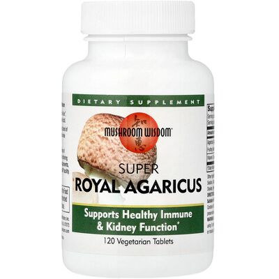 Mushroom Wisdom Maitake Agaricus D-Fraction Supplement - 120 Veg Tabs Mushroom Wisdom Maitake Agaricus D-Fraction Supplement - 120 Veg Tabs