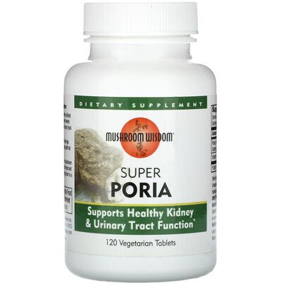 Mushroom Wisdom Super Poria - Poria Cocos Kidney Support - 120 Tabs Mushroom Wisdom Super Poria - Poria Cocos Kidney Support - 120 Tabs