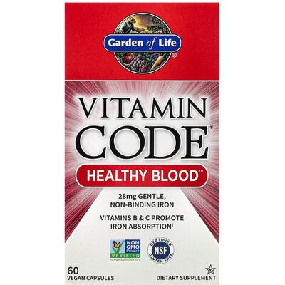 Garden of Life Vitamin Code Healthy Blood - Blood Support Supplement Garden of Life Vitamin Code Healthy Blood - Blood Support Supplement
