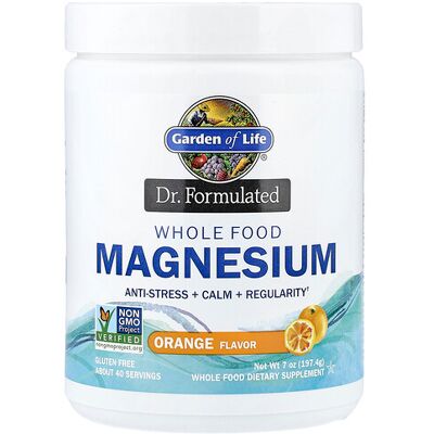 Garden of Life Dr. Formulated Magnesium Powder - Orange - 7 oz Garden of Life Dr. Formulated Magnesium Powder - Orange - 7 oz