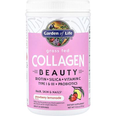Garden of Life Grass Fed Collagen Beauty Strawberry Lemonade - Beauty Supplement Garden of Life Grass Fed Collagen Beauty Strawberry Lemonade - Beauty Supplement