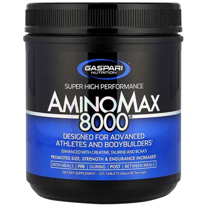 Gaspari Nutrition AminoMax 8000 - BCAA 6000, 325 Tablets Gaspari Nutrition AminoMax 8000 - BCAA 6000, 325 Tablets