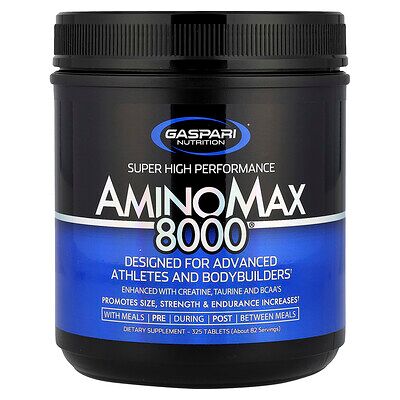 Gaspari Nutrition AminoMax 8000 - BCAA 6000, 325 Tablets Gaspari Nutrition AminoMax 8000 - BCAA 6000, 325 Tablets