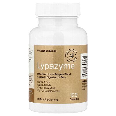 Houston Enzymes, Lypazyme, 120 Capsules Houston Enzymes, Lypazyme, 120 Capsules