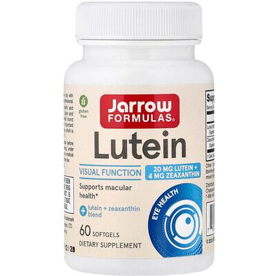 Jarrow Formulas Lutein 20mg Zeaxanthin 4mg - Eye Health Support Jarrow Formulas Lutein 20mg Zeaxanthin 4mg - Eye Health Support