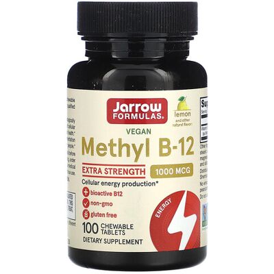 Jarrow Formulas Methyl B-12 1000mcg (Methylcobalamin) Jarrow Formulas Methyl B-12 1000mcg (Methylcobalamin)