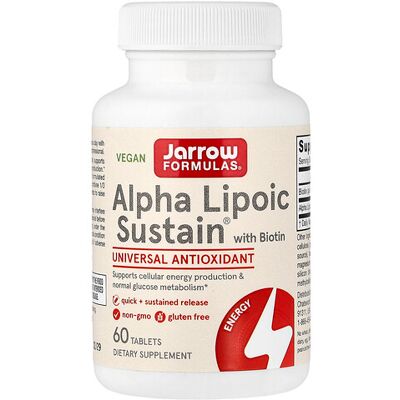Jarrow Formulas Alpha Lipoic Acid 300mg with Biotin - 60 Tablets Jarrow Formulas Alpha Lipoic Acid 300mg with Biotin - 60 Tablets