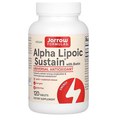 Jarrow Formulas - Alpha Lipoic Sustain - 300 mg, 120 Tablets Jarrow Formulas - Alpha Lipoic Sustain - 300 mg, 120 Tablets