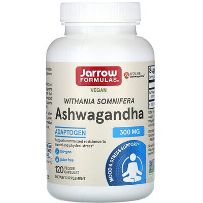 Jarrow Formulas Ashwagandha 300 mg - Vegan Capsules Jarrow Formulas Ashwagandha 300 mg - Vegan Capsules