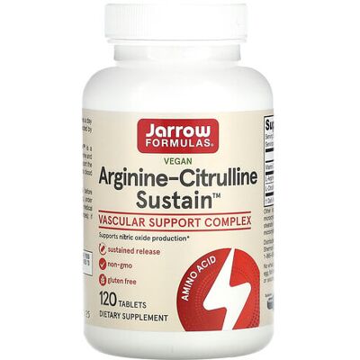 Jarrow Formulas Arginine Citrulline Sustain - 120 Tablets Jarrow Formulas Arginine Citrulline Sustain - 120 Tablets