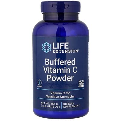 Life Extension Buffered Vitamin C Powder - Vitamin C Support - 454.6 g Life Extension Buffered Vitamin C Powder - Vitamin C Support - 454.6 g